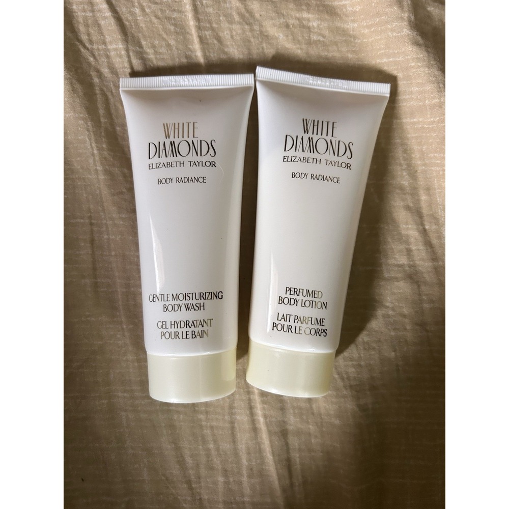Elizabeth Taylor White Diamonds Body Radiance 3.3 Oz Lotion & Body Wash! NEW!